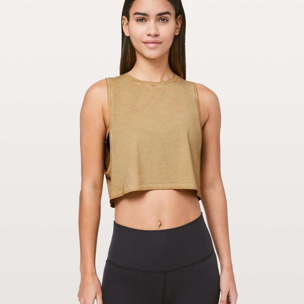 Lululemon Muscle Love Crop Tank *Fade Washed Gleam - 10